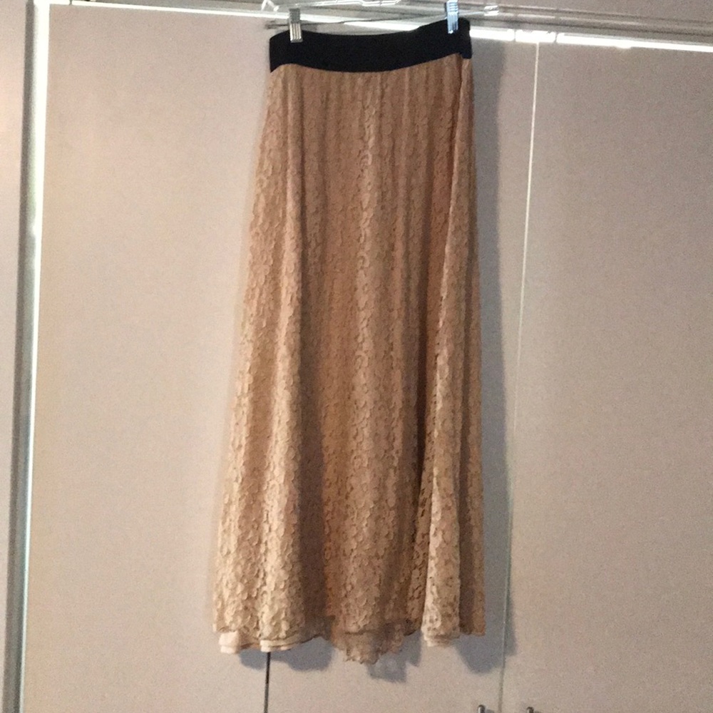 Lularoe lace overlay maxi skirt